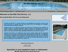 Tablet Screenshot of dun-ritepoolservice.com